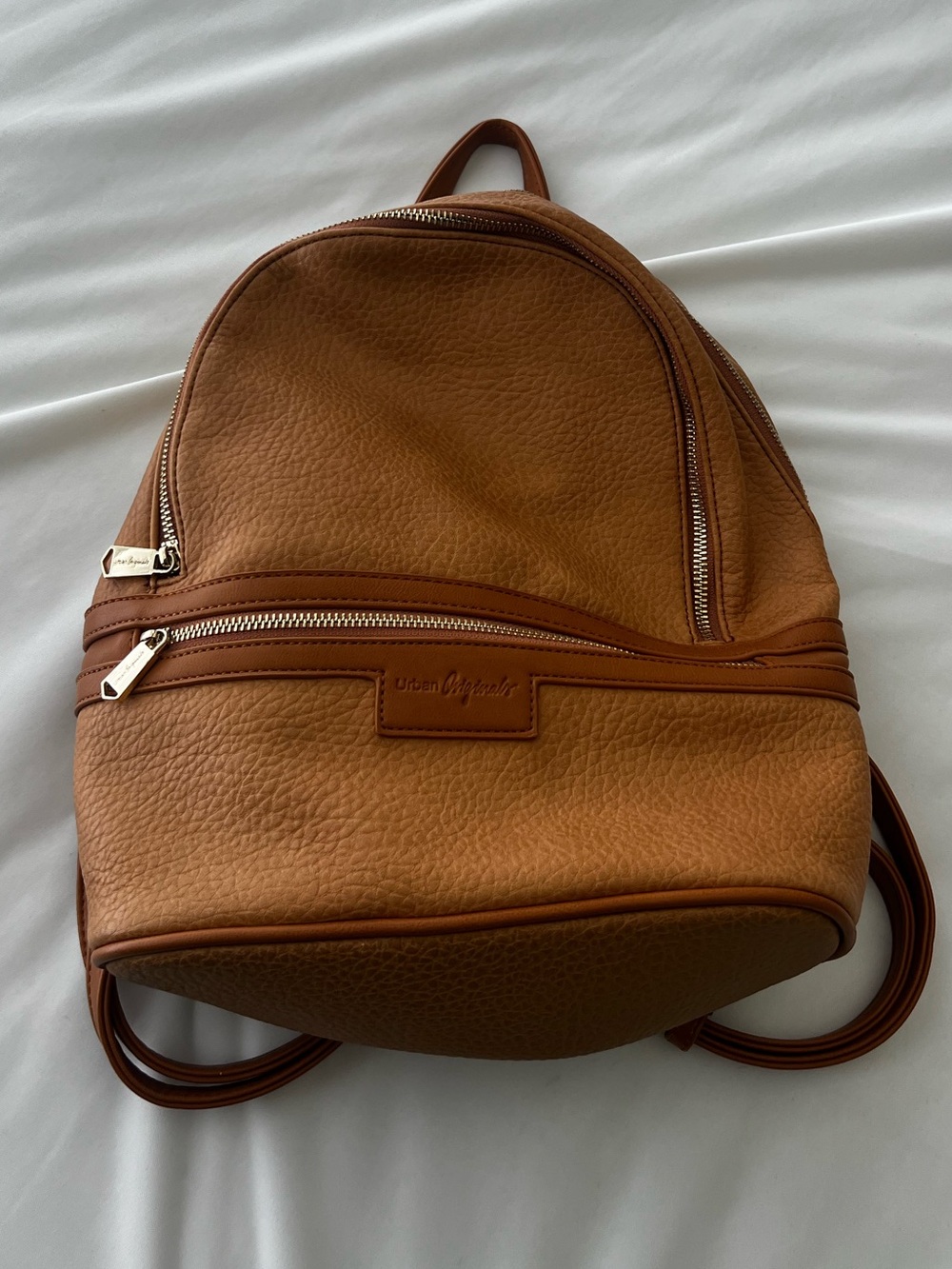 Urban Originals Tan Backpack w many pockets